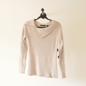 Cyrus Beige Ribbed Sweater Size US XS